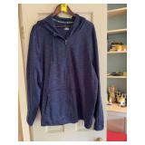 Tel Gear XXL zipped hooded jacket.  Navy