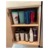 Group of insulated and plastic cups