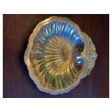 Antique Baroque by Wallace, silver plated shell tray 5 1/2 x 5 1/2”