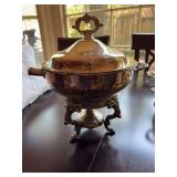 Vintage Sheridan Silverplate chafing dish