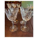 7 inch Gorham Cherrywood Crystal stems. Set of four.