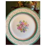 Stuebenville gold rimmed 9 inch plate. “Trend” pattern. This plate does show crazing