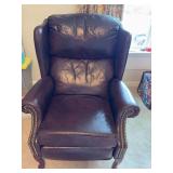 Deep wine/Brown Recliner ￼see photos 33” x 34” x 42”