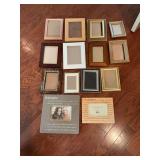 Group of 14 picture frames in various size