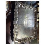 Large group of silverplate serving dishes