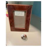 Briarwood picture frame 6” x 8” and a miniature Fox hunt dresser box
