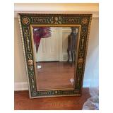 Green and gold mirror and 1/2“ x 34“￼