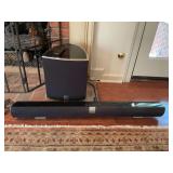 Vizio subwoofer and sound bar
