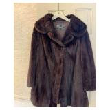 Motes Furs Brown/Black Mink Jacket. Size    ￼