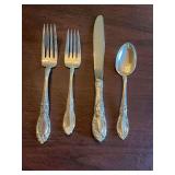 4 piece Towle Sterling Silver flatware set.. 159 GRAMS (NOT INCLUDING KNIFE)