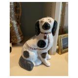 Staffordshire King Charles black-and-white spaniel 8 1/2” x 6”