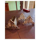 Vintage silver plate, knife holder with two knife rest