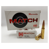 Two Hornady MATCH .308 WIN 178gr BTHP 20RD Ammo / 8105
