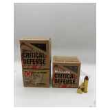 Three 25RD Hornady Critical Defense 357 Mag 125gr / 90500