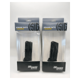 Two Sig Sauer P365 9MM 10RD Finger Extension Magazines / MAG-365-9-10X