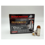 WINCHESTER DEFENDER ELITE 10mm 180gr BJHP 20RD Ammo / S10MMPDB