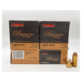 Four PMC Bronze 10mm AUTO 170gr JHP 25RD Ammo / PMC10B