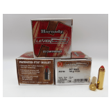Three Hornady LEVERevolution 357 MAG 140gr FTX 25RD Ammo / 92755