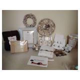 Bed/Bath Ensemble Full sheets, mattress pad. See pics. All new except umbrella beach towel.