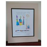 "Heading South" by Brian Andreas from the Story People series. Matted only 11" x 14".