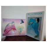 Book "R.C. Gorman: A Retrospective" by Doris Monthan. 9 1/2" x 12 1/4", also a 2013 Calendar with 12 great prints 12" x 9".