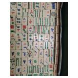 Vintage Mahjong tile set, 145 pieces.