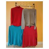 4 Cashmere Swearers, size L womens