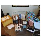 Photo Albums, Stands, Portable Clutch, Reusable hanging frames. See pics.