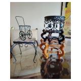 5 plant/fish bowl stands