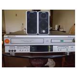 Panasonic PV-D4752 DVD/VCR Combo player and Creative GigaWorks T40 Series II speakers. Untested.