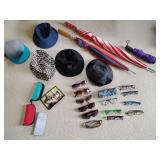 Sunglasses, Reading Glasses, Cases, Hats, Umbrellas. See pics