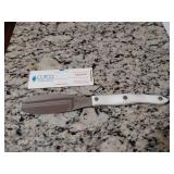 Cutco Spatula Spreader (Model 1768) featuring a white handle. 10" L.