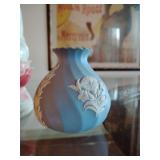 Wedgwood Blue Jasperware small bud vase.