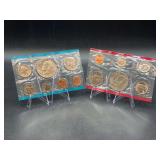 1973 Uncirculated Mint Set - mint P & D - in original envelope - 1 penny in set on left is mint S