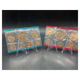 1973 Uncirculated Mint Set - mint P & D - in original envelope - 1 penny in set on left is mint S