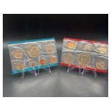 1974 Uncirculated Mint Set - mint P & D - in original envelope - 1 penny in set on left is mint S