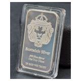 Scottsdale Silver 1oz. Silver Bar…..has been magnet, acid and ice tested for authenticity