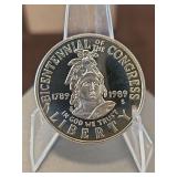 1989 U.S. Congress Bicentennial Clad Half Dollar Commemorative Coin...