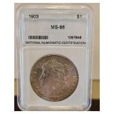 Slabbed 1903 Morgan Dollar $1 MS-66 NNC...