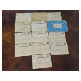 Lot Of Vintage World War II War Ration Books w/Holder & Stamps...