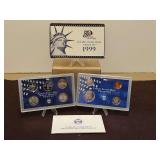 1999 United States Mint Proof Set in Original Box w/COA...
