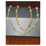 18K gold necklace (26 in long) with $11,850 appraisal dated  3/24/2025.   39.45 grams