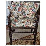 Lovely chair purchased in Morocco. 23x21x31.5 in tall. Seat height 21 in.