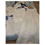 Beautiful vintage handmade christening gown with French seams and Ayrshire lace, and other wonderful vintage children