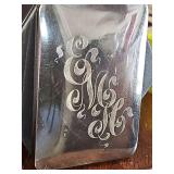 Antique dance purse or necessaire. Unmarked. Interior mirror needs replaced. Beautiful art deco item. 2.5x3.5 in