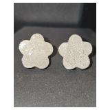 Earrings. Post is marked 14K. 4.62 grams