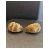 Earrings. Post is marked 14K. 4.62 grams