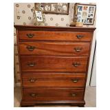 Welsh Valley by Thomasville solid cherry five drawer chest. 37.75 x 20.25x 45.25 in tall. Chest is in great shape.