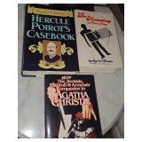 Grouping of 3 Agatha Christie books. Two hardbacks with dust covers and one soft back. See all photos for titles.