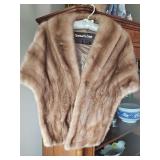 Mink fur stole or capelet. Size small/medium(?)